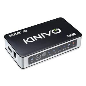NIB 🔗 Kinivo 🔗  HDMI Switch 4K HDR 501BN 5-PORT (5 in 1 Out)